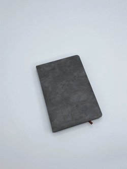 Блокнот 144 л А5 линейка одуванчик св. серый кож (8344-14)