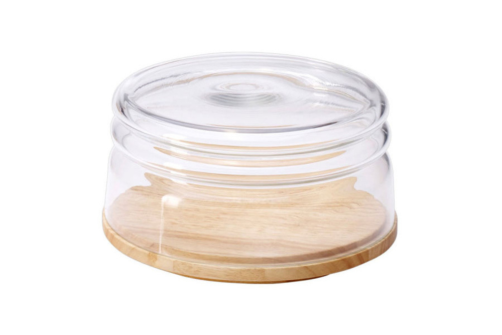 Емкость для сыра/миска для салата Continenta, качуковое дерево