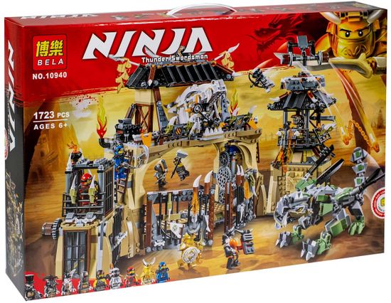 Конструктор Ninja " Пещера драконов " 1723 деталей , Bela арт.10940