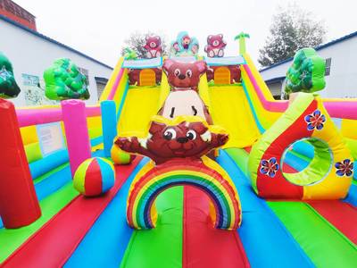 Батут "Мишки и дети", 10*6*5 м