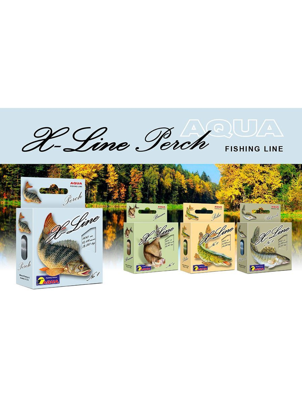 Полиэстровая леска X-Line Perch (Окунь) 0,28 мм 3 шт