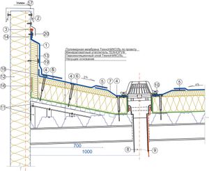 ВОРОНКА С ОБЖИМНЫМ ФЛАНЦЕМ ЭЛЕКТРООБОГРЕВ, ТЕХНОНИКОЛЬ (ВФО)