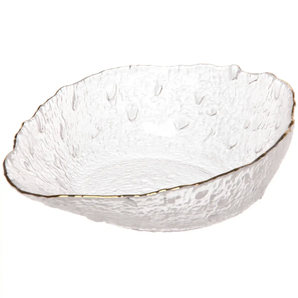 Салатник стеклянный «ICE CRYSTAL» 22см прозрачный