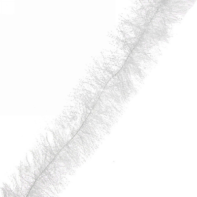 Мишура 2м 8см «Белый снег» белый