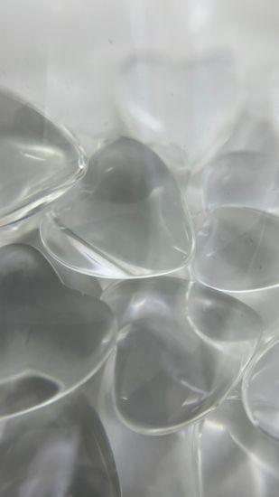 Кабошон стекло прозрачные для выкраски геля Сердце 10 шт/уп