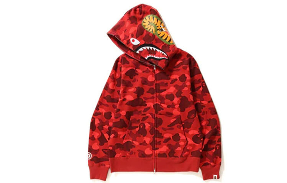 Худи A BATHING APE SS23 Color Camo Shark Full Zip Hoodie, 1J20-115-003
