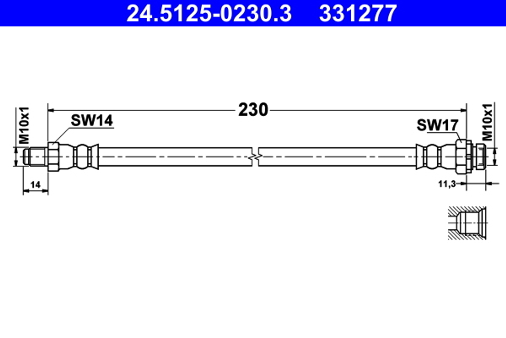 ATE - 24512502303-ATE - Brake Hose