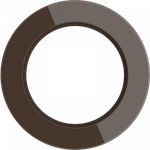 Рамка на 1 пост коричневый