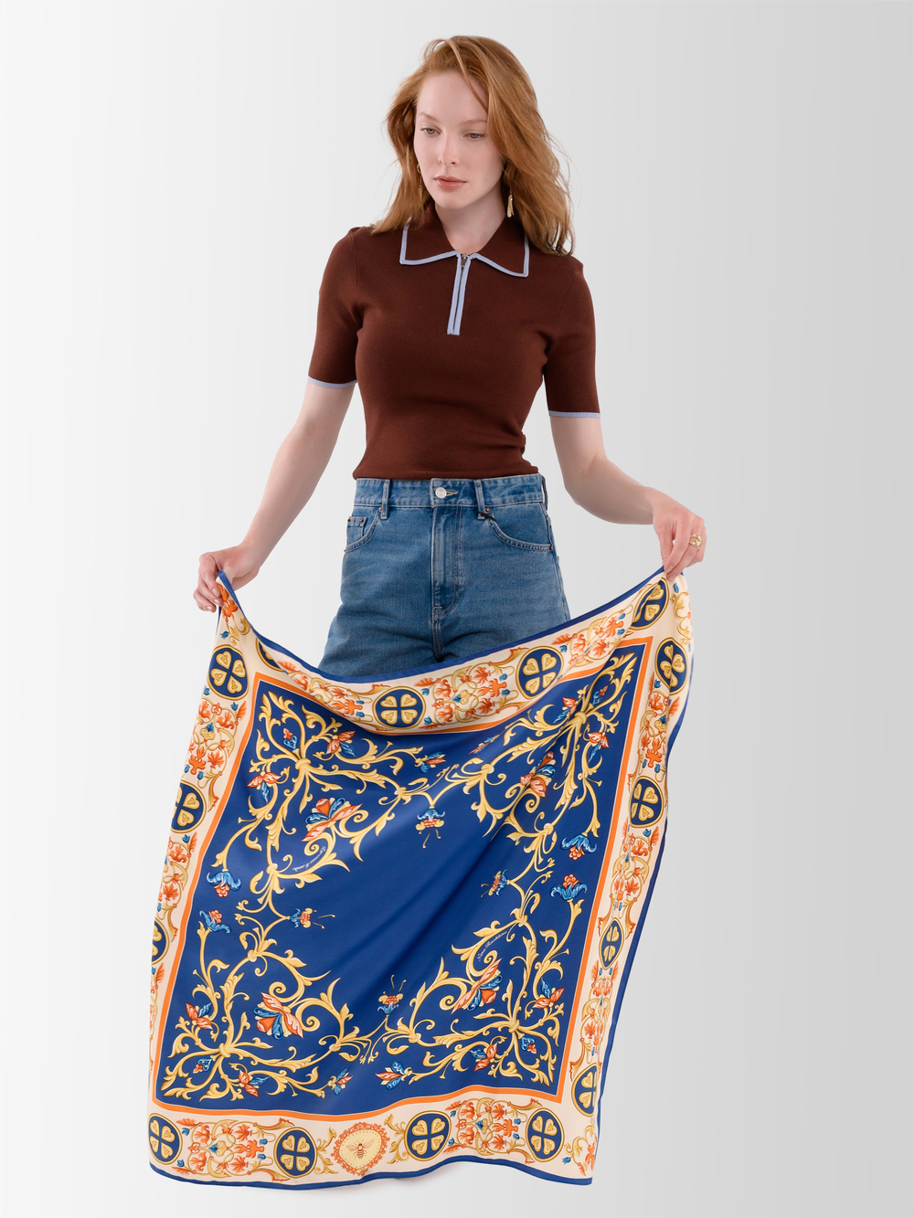 Платок «Зачатьевская роспись»