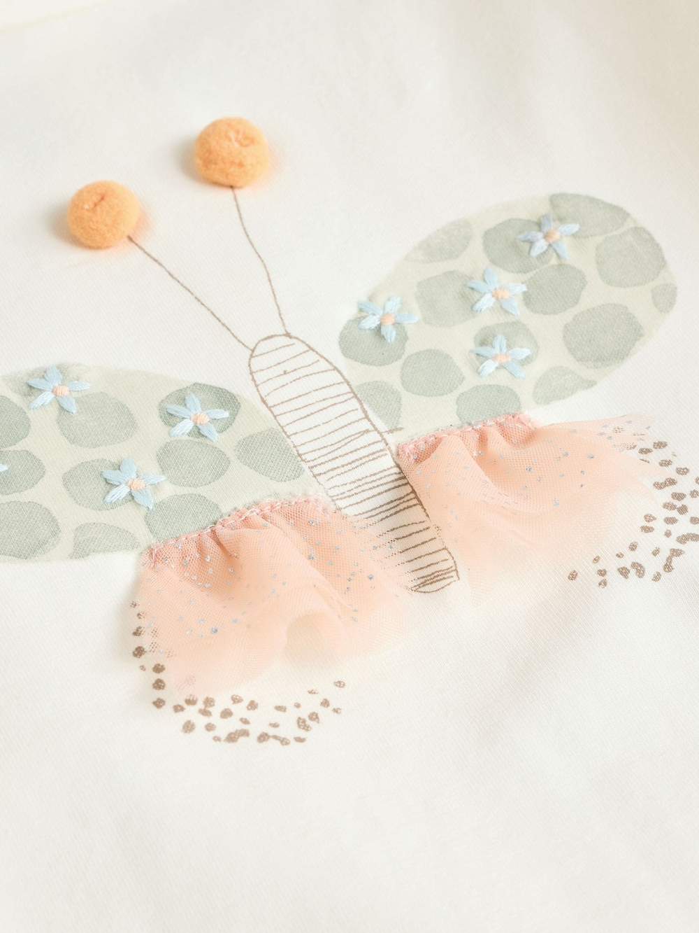 Лонгслив и легинсы в комплекте для малышей Next E66-472, Светло-зеленый, Молочный