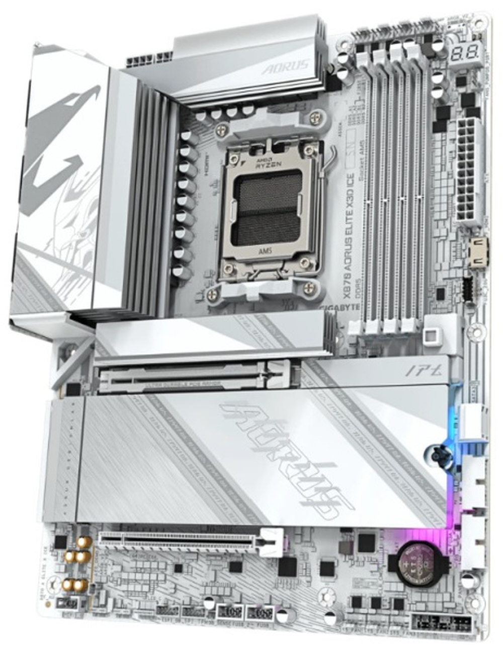 Материнская плата ATX GIGABYTE X870 AORUS ELITE X3D ICE