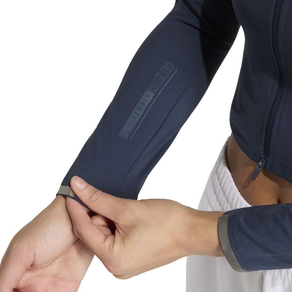 Женская теннисная футболка с длинным рукавом Adidas Pro Long Sleeve - aurora ink