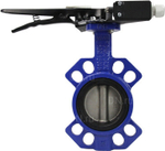 Water Butterfly Valve Elephant WCB-316L-VITON body material - Carbon steel WCB, disk material - Stainless steel aisi 316l, seal - Viton with handle, two limit switches LS-103 250V and a bracket for mounting limit switches