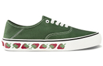 Vans Authentic strawberry non-slip lightweight low-top sneakers for men and women the same dark green