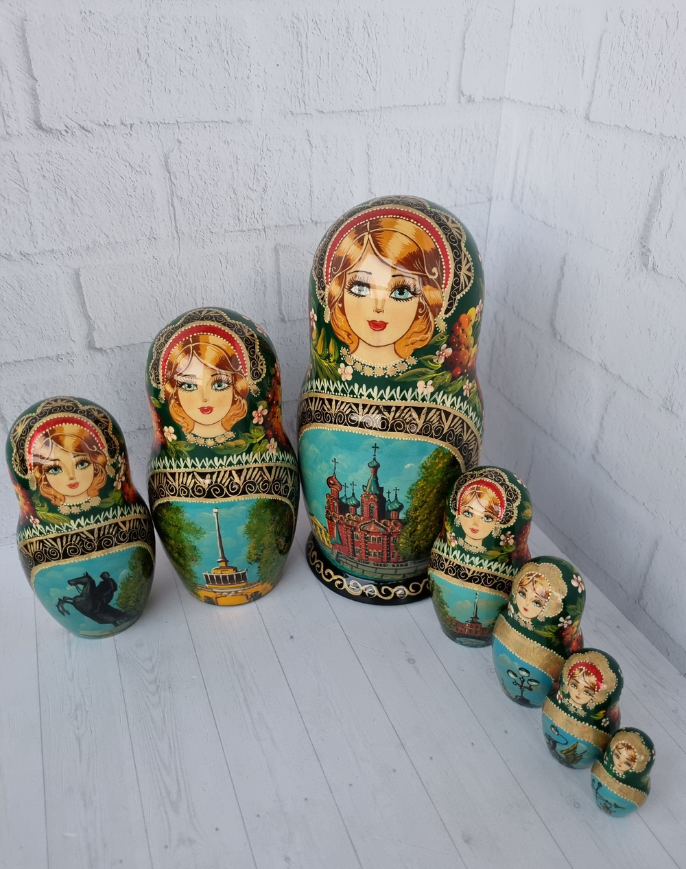 Матрешка "Санкт-Петербург" 7 мест