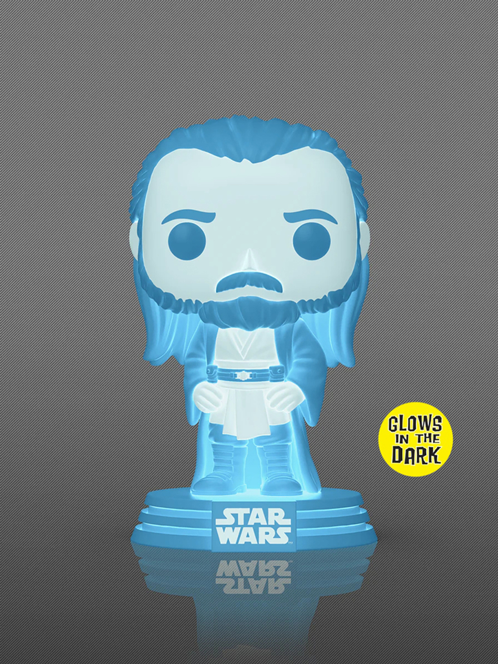 Фигурка Funko POP! Bobble Star Wars Qui-Gon Jinn (Force Ghost) (GW) (Exc) (778) 85075