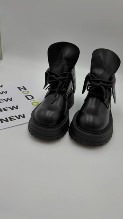 Ботинки женские натуральная кожа артикул 355 цвет "чёрный"