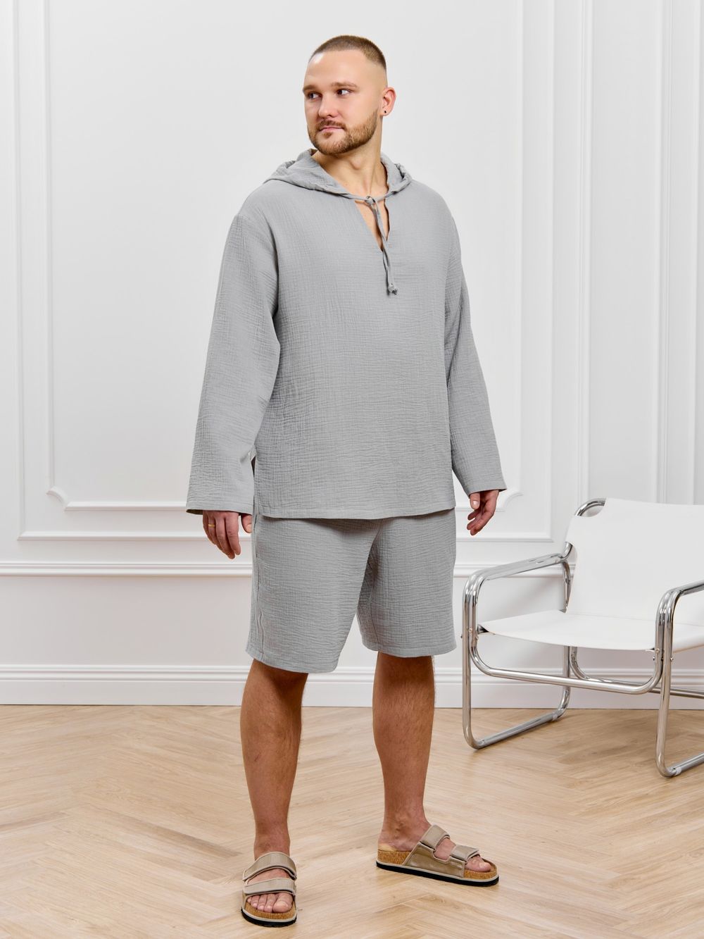 Костюм мужской Нептун-1 Виотекс СЕРЫЙ