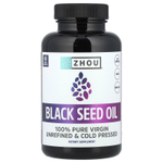 Zhou Nutrition, масло черного тмина, 60 вегетарианских капсул