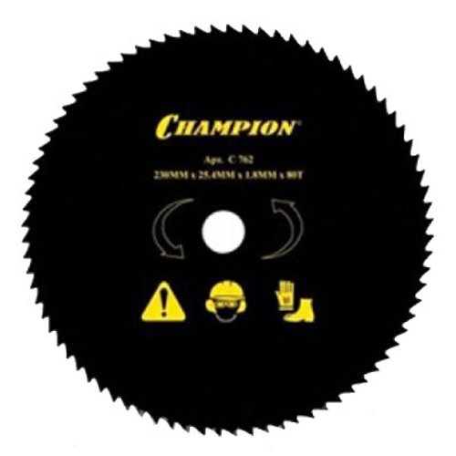 Нож CHAMPION для триммера 80 зубчатый d=230*25.4mm  остроугольные зубцы   C5112