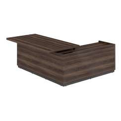 RF.102L.DA.DA / Стол для руководителя, левый 2050х1850х750 мм / столешница: дуб адриа, основание стола: дуб адриа