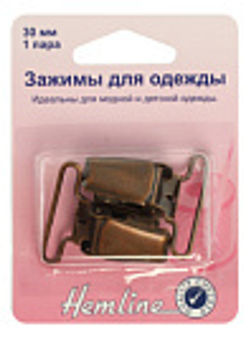 Застёжка для комбинезона 30мм 457.BR-Hemline