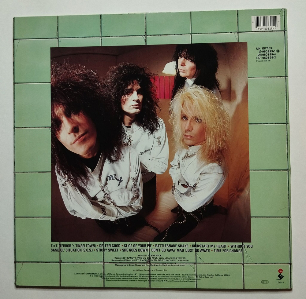 Винтажная виниловая пластинка LP Motley Crue Dr. Feelgood (Germany 1989)