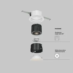 Встраиваемый светильник Образ / Wise 7 Вт 4000 К 36° Technical dl057-7w4k-w
