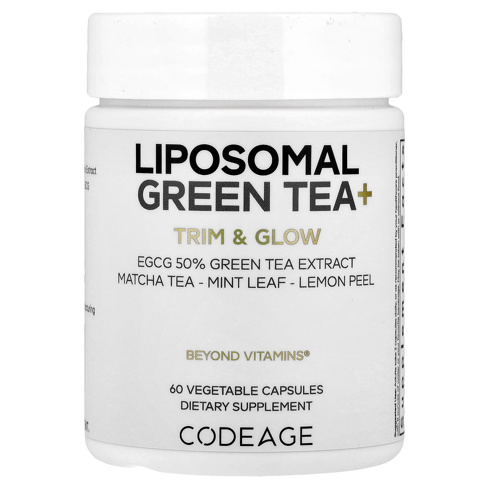 Codeage, Liposomal Green Tea +, 60 растительных капсул