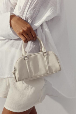 ZARA НЕБОЛЬШАЯ СУМКА-БОУЛИНГ, ЭКРЮ