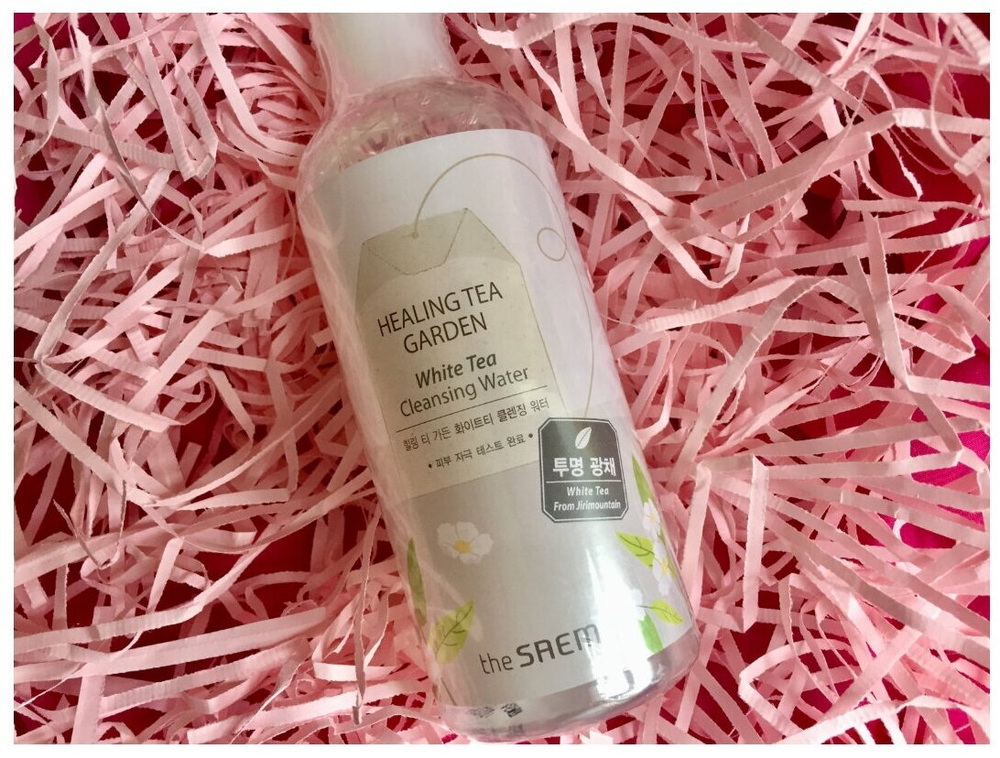Средство для снятия макияжа с экстрактом белого чая, 300 мл | THE SAEM Healing Tea Garden White Tea Cleansing Water