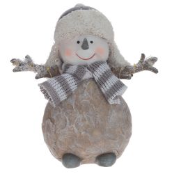 GAEM Фигурка декоративная с подсветкой "Снеговик", L14 W7,5 H14,5 см, LR44 2 шт.