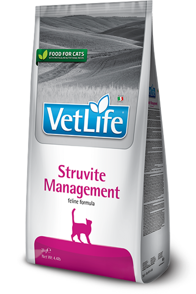 FARMINA Vet Life STRUVITE Management д/кошек при МКБ (струвиты), 2кг