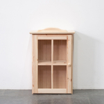 Dipriz Шкаф навесной кухонный Лена 1 дверь с карнизом из массива сосны, в натуральной отделке