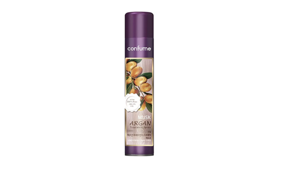 Лак-спрей для волос с аргановым маслом и мускусом 300мл Welcos Confume Argan Treatment Spray Musk