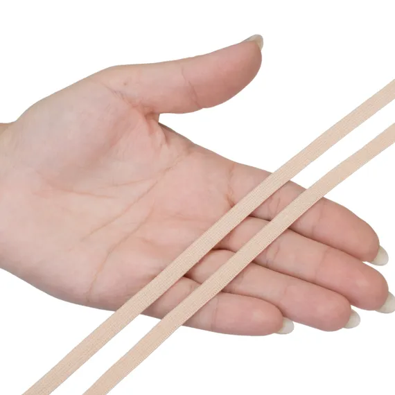 Резинка отделочная бежевая 6 мм (цв. 126), 628/6