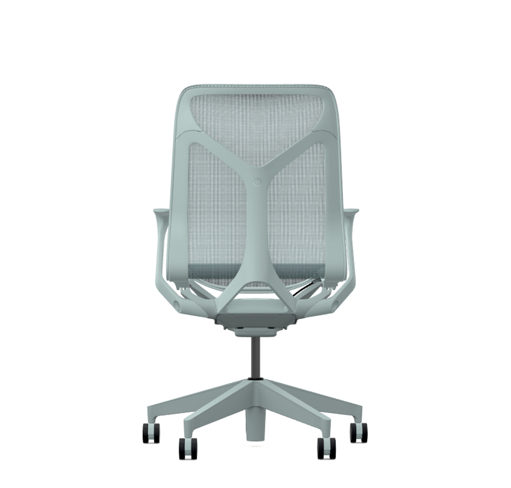 Кресло Herman Miller Cosm, средняя спинка, цвет Glacier, нерегулируемые подлокотники
