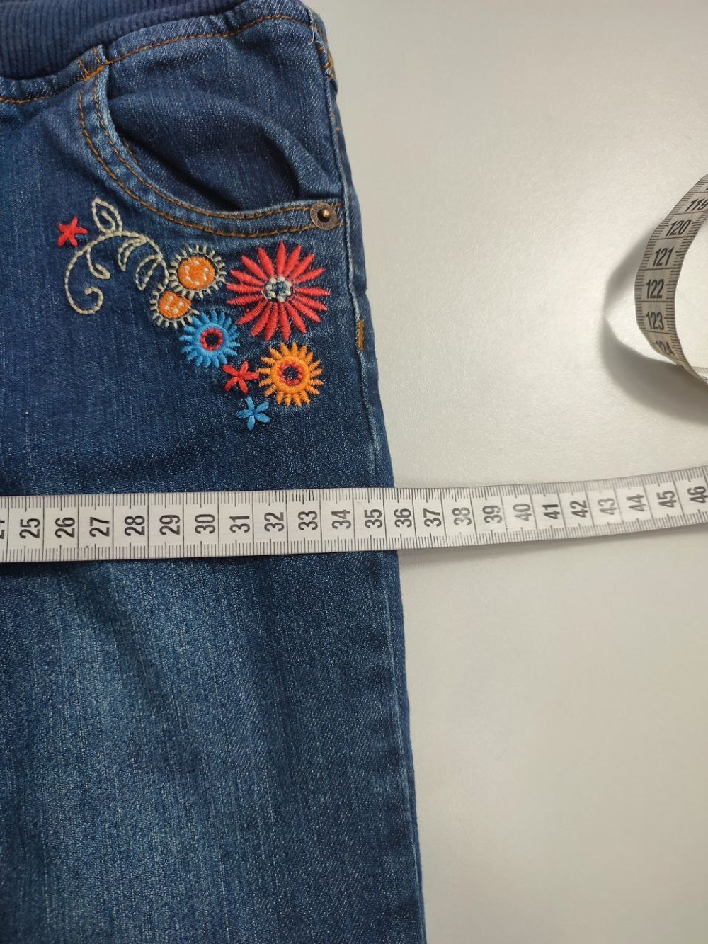 Джинсы H&M утепленные на 7-8 лет