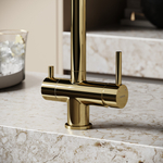 Смеситель для кухни Sancos Foster с краном для фильтра, полированное золото, SC4014ZG