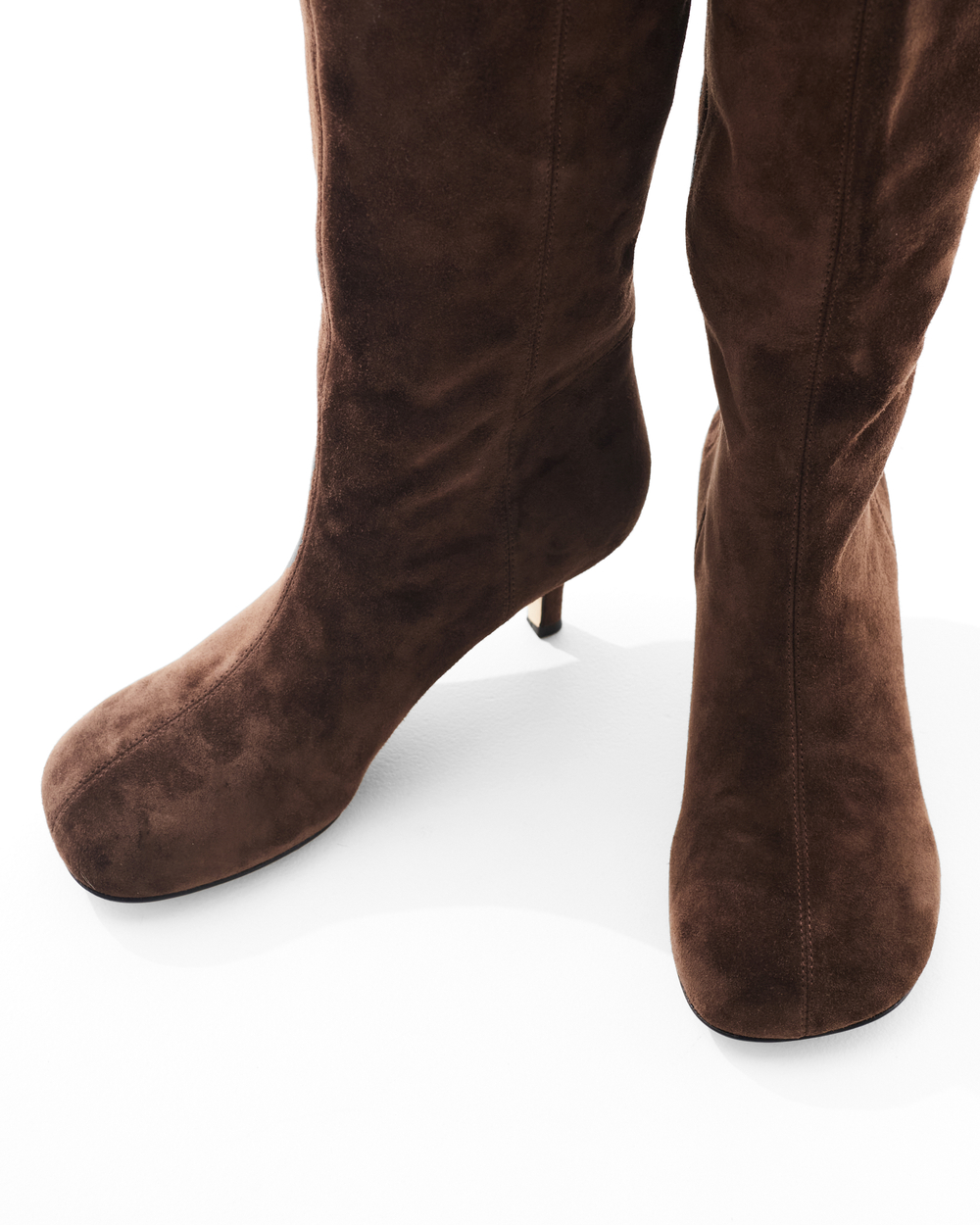 Сапоги из натуральной замши шоколадный