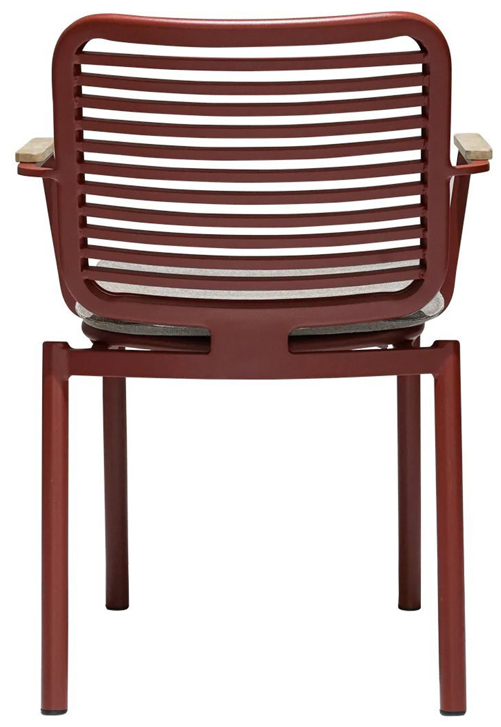 Комплект металлической мебели Tagliamento Armona, терракотовый, светло-бежевый, натуральный