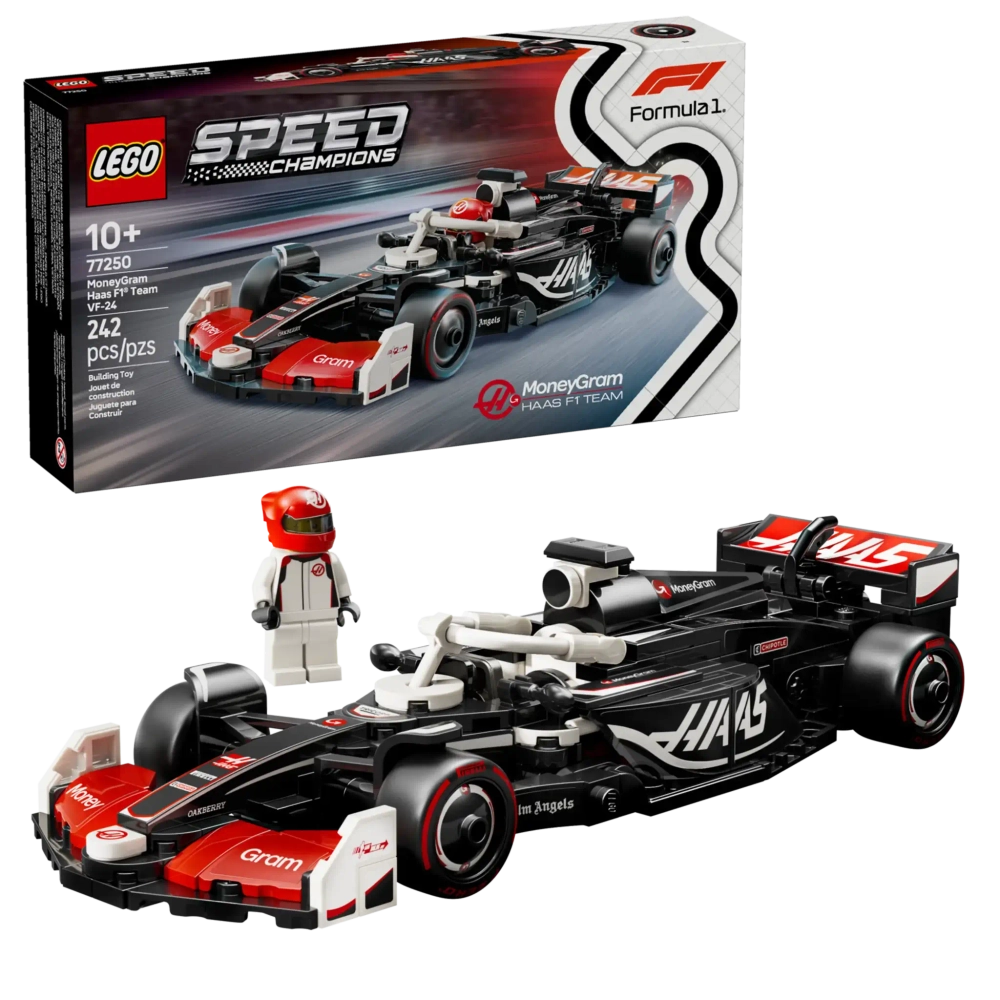Конструктор LEGO Speed Champions 77250 Гоночный автомобиль MoneyGram Haas F1 Team VF-24