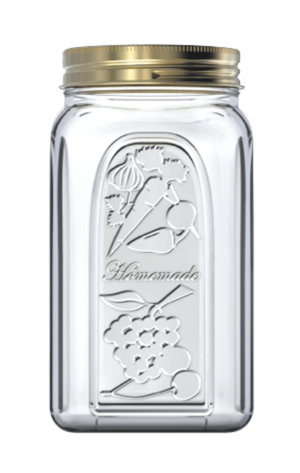 Банка для сыпучих прод. 1000 мл. с метал. крышкой Хоммейд /1/12/360/