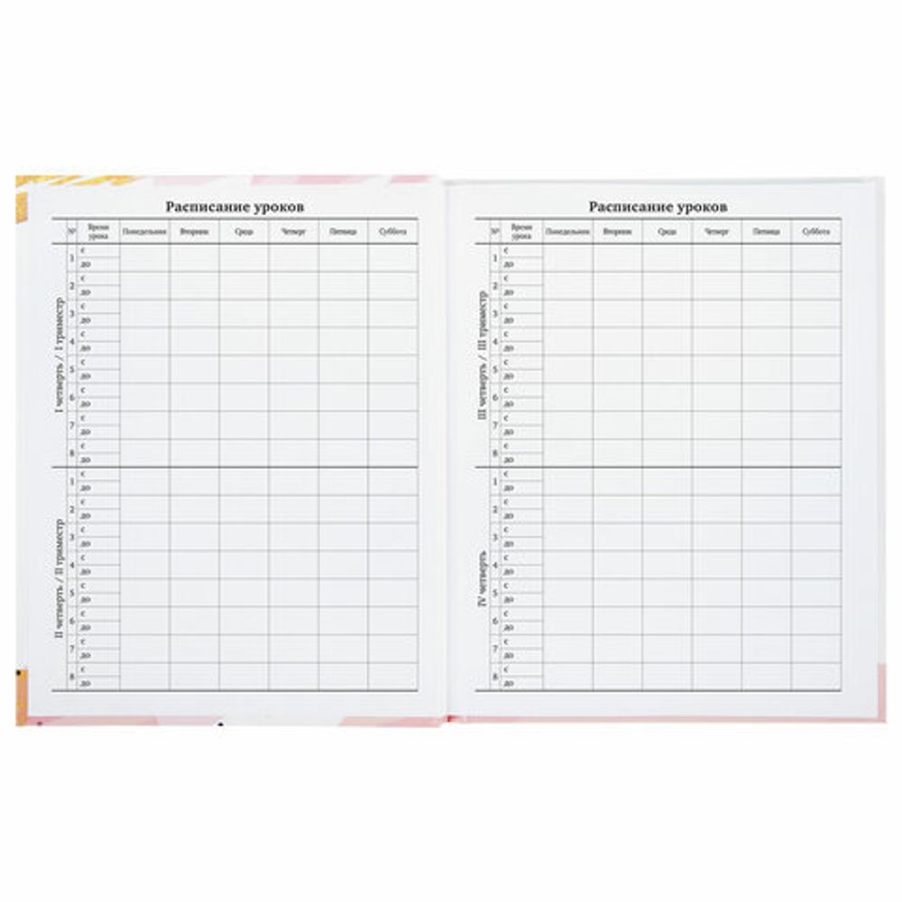 Дневник 1-11 класс 40 л., твердый, BRAUBERG, глянцевая ламинация, "Vision", 106380