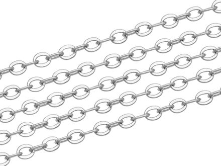 Цепь для украшений 2мм, сталь (1 метр)