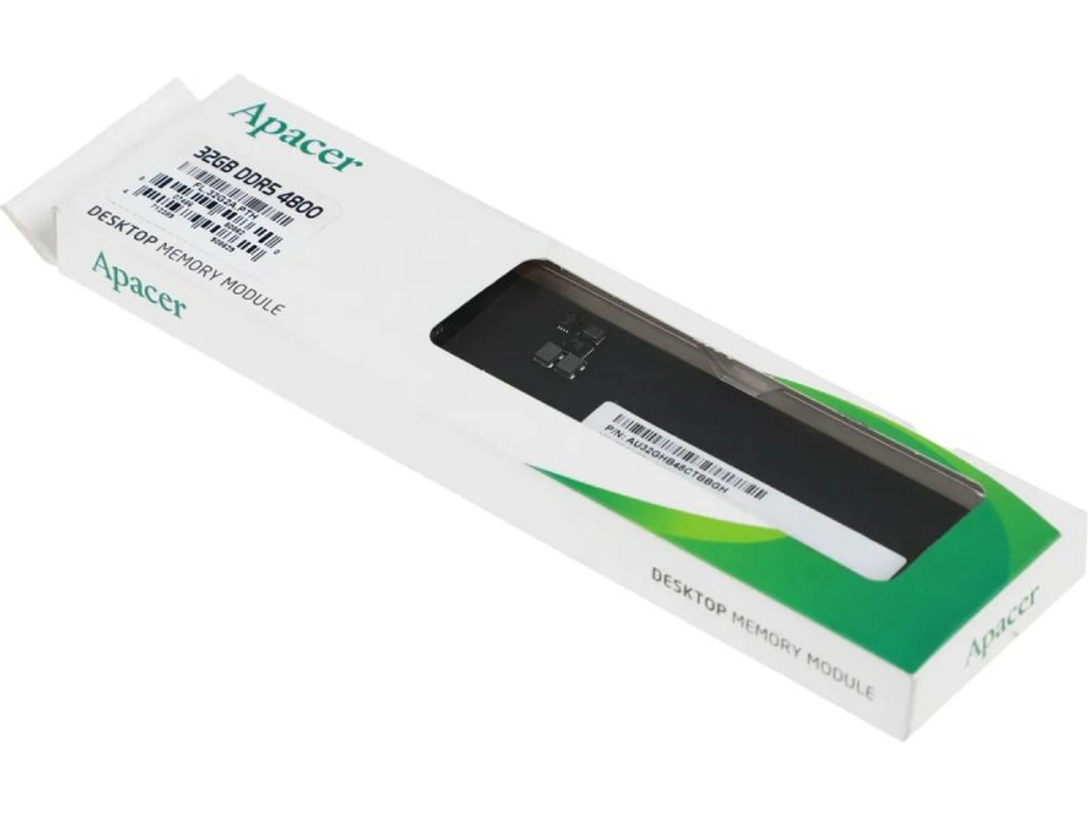Оперативная память Apacer FL.32G2A.PTH, DDR5 1х 32ГБ 4800 МГц, DIMM, RTL