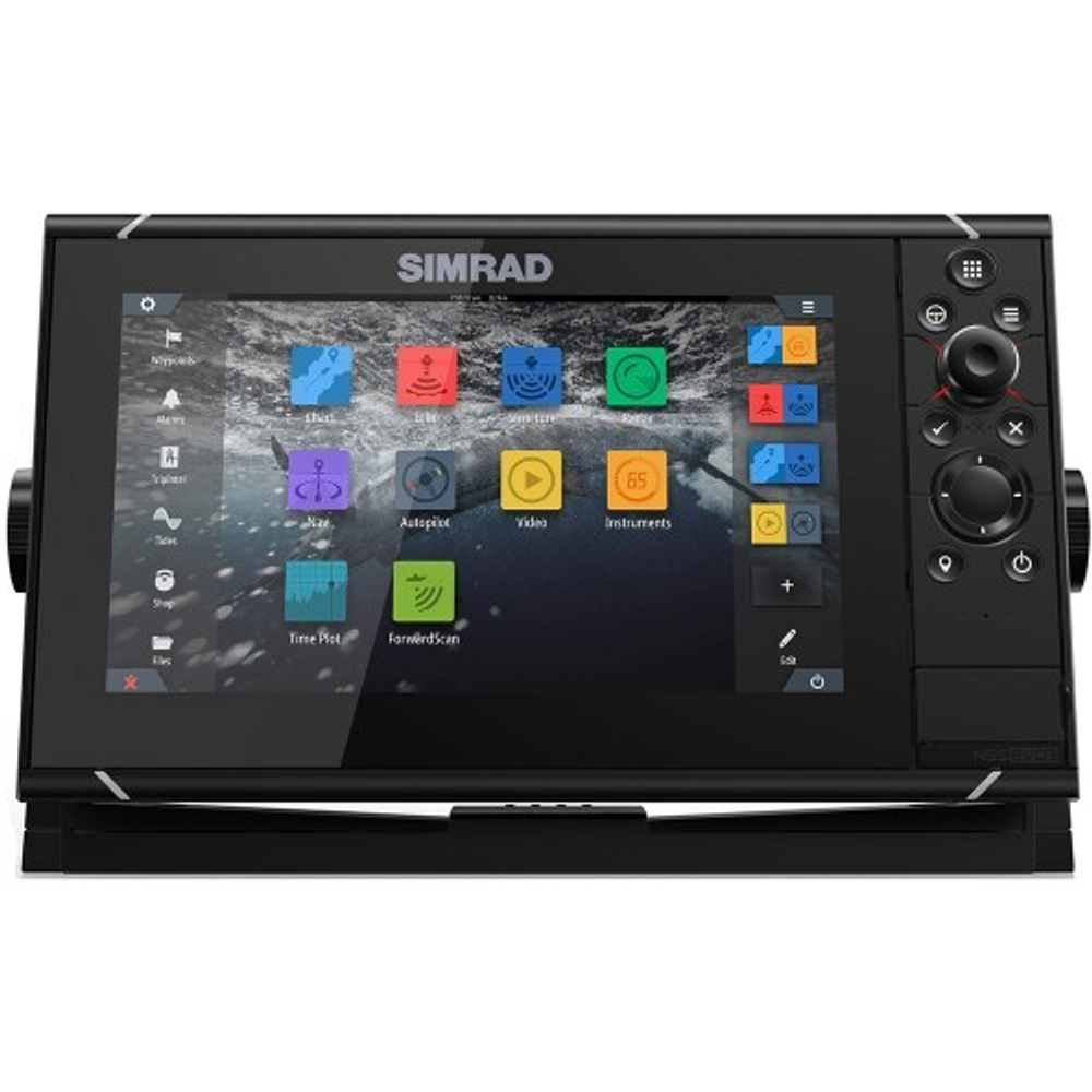 SIMRAD NSS9 evo3 with world basemap
