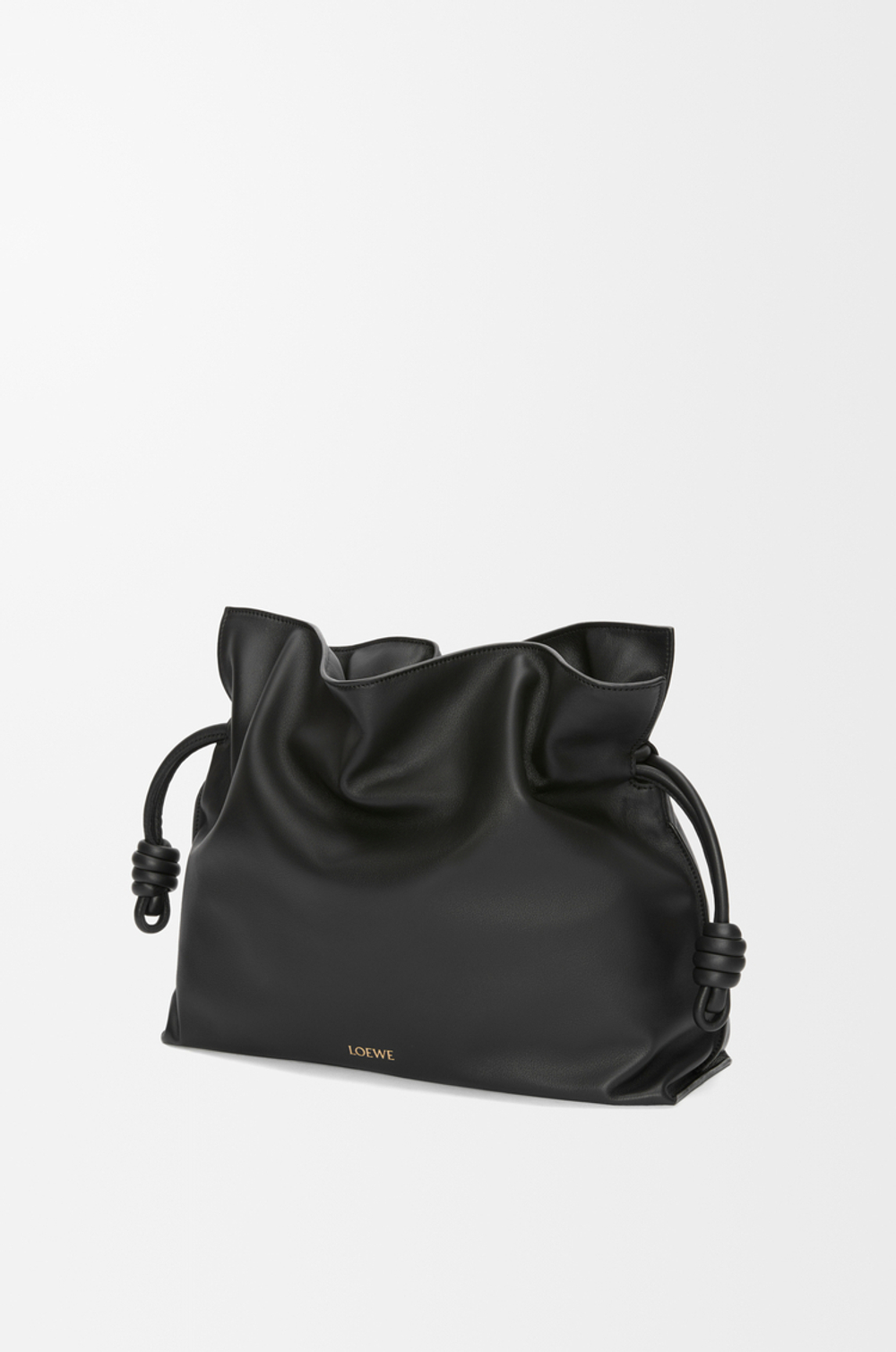 Loewe Большая сумка-клатч Flamenco из телячьей кожи наппа, черный