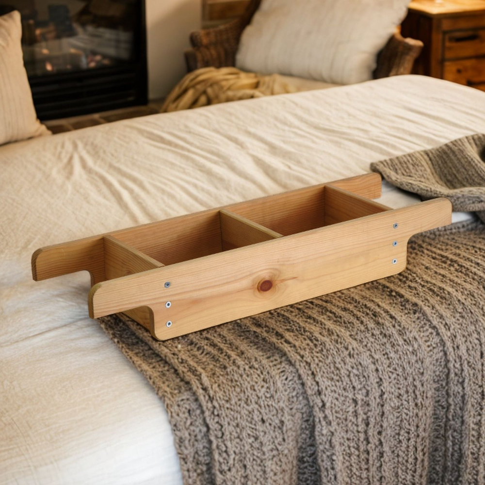 Деревянная полочка для ванны из массива сосны, поднос для ванны