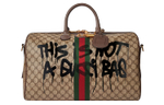 Balenciaga GUCCI Collaboration Coated Canvas Handbag Travel Bag Unisex